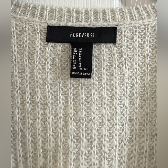 Forever 21 Off-White Ribbed Sweater - Picture 5 of 5